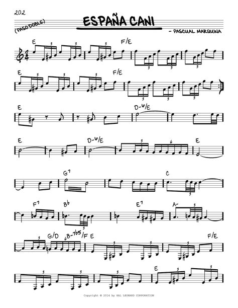 espana cani sheet music pdf
